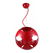 1-luz luz do pendente moderno em vermelho