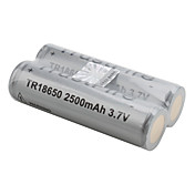 TrustFire Protected TR 18650 3.7V 2500mAh Rechargeable Li-ion Batteries (2-Pack, Gray)