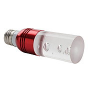 e27 3w luz roja bombilla LED vela de cristal (85-265v)