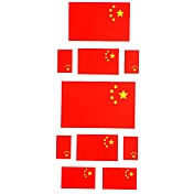 5 Stück Flagge von China temporäre Tätowierung