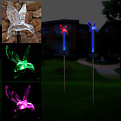 2 LED Solar Powered Hummingbird Garden Stake Light-Color Changing