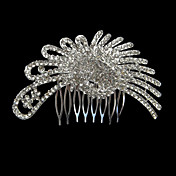 exquisite Silber-Legierung Strass und Perlen Haare kämmen