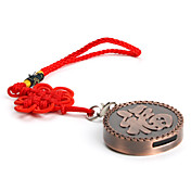 16GB Glück Bronze Stil USB-Flash-Laufwerk Schlüsselbund (braun)