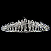 éternelle alliage d'argent et strass mariée perle tiare