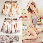 Lace Lined Elastic Shorts