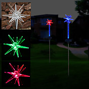 2 LED Solar Powered Star Flexible Garden Stake Light-Color Changing