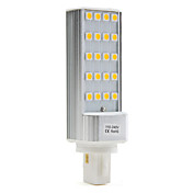 G24 3W 20x5050 SMD 200-250LM 2500-3500K Warm White Light LED Bulb (110-240V)