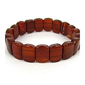 Red Agate Elastic Ladies' Strand Bracelet
