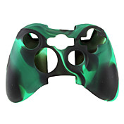 capa de silicone protetora de duas cores para Xbox 360 (preto e verde)