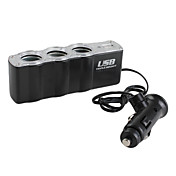 3-in-1 voiture et USB cigarrete prise