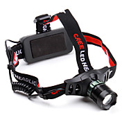 3-Mode Zoom Cree Q5 LED Headlamp with Red Warming Light (280LM)