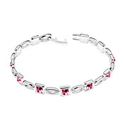 7mm x 7mm Crystal High Quality Alloy Bracelets (More Colors)
