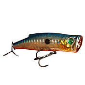 Hard Bait Popper Watersurface Plastic Fishing Lure 90mm 19.5G (1pc/Color Assorted)