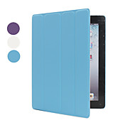 Simple Style PU Leather Case With Stand for the New iPad (Assorted Colors)