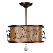 Comtemporary Metal Pendant Lights with 3 Lights Bronze Finish
