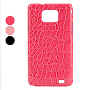 Crocodile Skin Pattern Protective Back Case for Samsung i9100 (Assorted Colors)