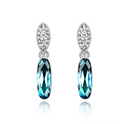 Become Beauty Austrian Crystal In Real Platinum Plated Ladies' Earrings (More Colors)