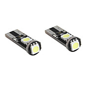 T10 3*5050 SMD White LED CANBUS Car Signal Lights (2-Pack, DC 12V)