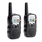 portatile a 8 canali walkie talkie viaggio (range 5 km, 2-pack, nero)