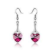 Mind Is Willing Austrian Crystal In Real Platinum Plated Ladies' Earrings (More Colors)