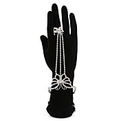 Gorgeous Ladies' Butterfly Rhinestone Bracelet And Ring
