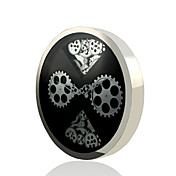elegante orologio da parete in acciaio inox con ruote dentate