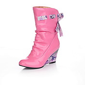 Patent Leather Wedge Heel Ankle Boots Party / Evening Shoes (More Colors)