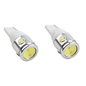 T10 2.5W 200-220LM White Light LED Bulb for Car Lamps (2-Pack, DC 12V)