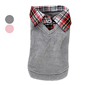 Camisola Trocotada com Gola de Camisa para Cachorros (XS-XL, Várias Cores)
