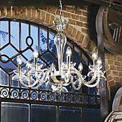 vela moderno caracterizado lustres de cristal com 8 luzes cor transparente