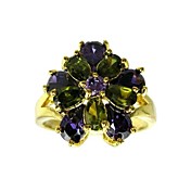 leuchtende Zirkonia platiniert Damenmode Ring (weitere Farben)