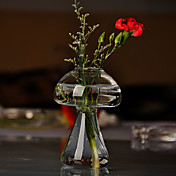 florero de vidrio en forma de hongo