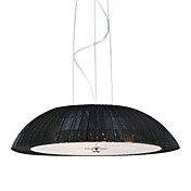 modernos 3 - Luces de luz colgante con un diseño negro hemispheroid sombra