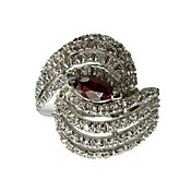 En or 18 carats plaqué & anneau de mode belle aaa niveau zircone cubique Ladie
