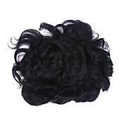 100% Indian remy cheveux courts les hommes Curly perruque avec 8 pouces par 6 pouces haut mono