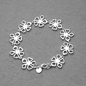 Beautiful Silver Plated All Flower Women's Bracelet