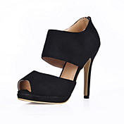 de ante de tacón de aguja bombas peep toe o sandalias fiesta / noche, los zapatos (más colores)