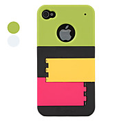 Etui de Protection avec Support pour iPhone 4/4S - Multicolore