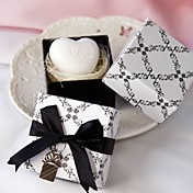 mini cuore profumato sapone bianco bomboniera