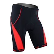 santic-menn og kvinners Coolmax materiale sykling 1/2 shorts (rød)