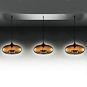 3 - luz luzes de vidro modernos pendentes no projeto bolha marrom