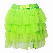 Green Stacked Organza Knee-length Sweet Lolita Petticoat