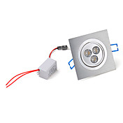 3W 300LM 3500K Warm White 3-LED Ceiling Lamp Down Light with LED Driver (AC 86~265V)