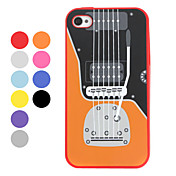 gitaar patroon siliconen hoesje voor iPhone 4 en 4s (verschillende kleuren)