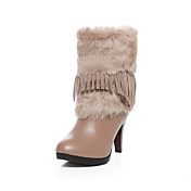 Beautiful Leatherette Stiletto Heel Ankle Boots With Tassel Party/Evening Shoes (More Colors)