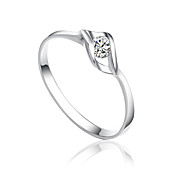 Charming Sterling Silver Cubic Zirconia Ring