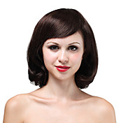 mono superior de alta qualidade cabelo humano castanho médio peruca de cabelo crespo