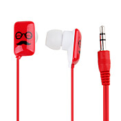 Mr Glasses In-Ear Earphones with Extra Earbuds (Red)