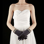 Elegant Wool Fingertips Wrist Length Party/Evening Gloves (More Colors)