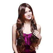 Capless longue synthétique haut grade Kanekalon japonais Tropical Temptation Wavy Bang Side perruque